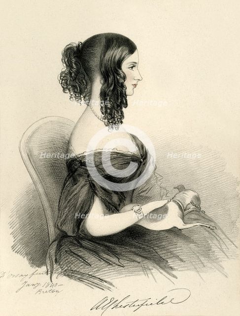 'The Countess of Chesterfield', 1833. Creator: Richard James Lane.