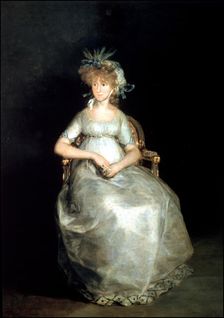 The Countess of Chinchon, oil by Francisco de Goya