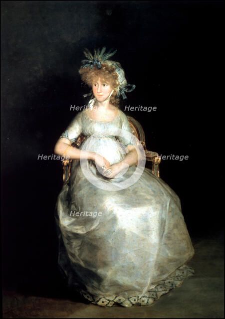 The Countess of Chinchon,' oil by Francisco de Goya.