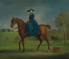 The Countess of Coningsby in the Costume of the Charlton Hunt, ca. 1760. Creator: George Stubbs
