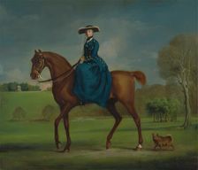 The Countess of Coningsby in the Costume of the Charlton Hunt, ca. 1760. Creator: George Stubbs