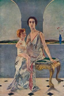 The Countess of Rocksavage and Her Son 1922 (1935). Artist: Charles Sims