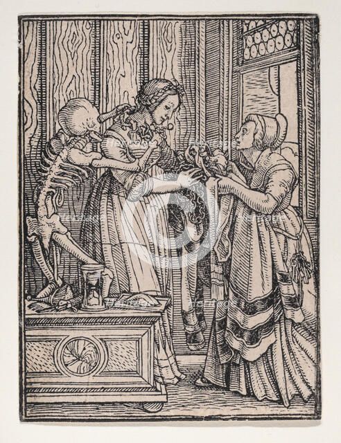 The Countess, from The Dance of Death, ca. 1526, published 1538. Creator: Hans Lützelburger.