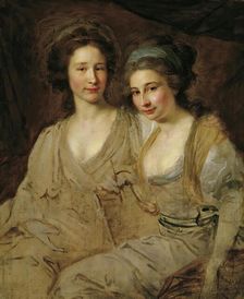 The Countesses Zoe Tomatis and Adelaide von Tomatis, 1788-1789. Creator: Johann Baptist Lampi I