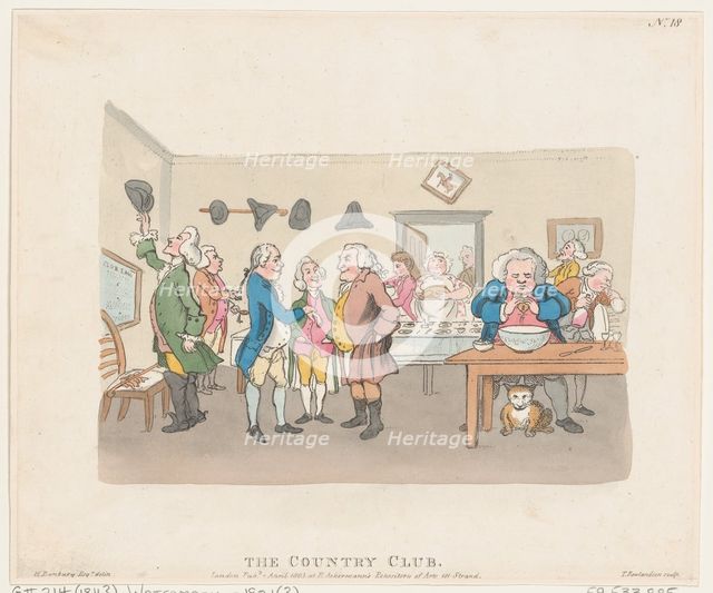 The Country Club, April 7, 1803., April 7, 1803. Creator: Thomas Rowlandson.