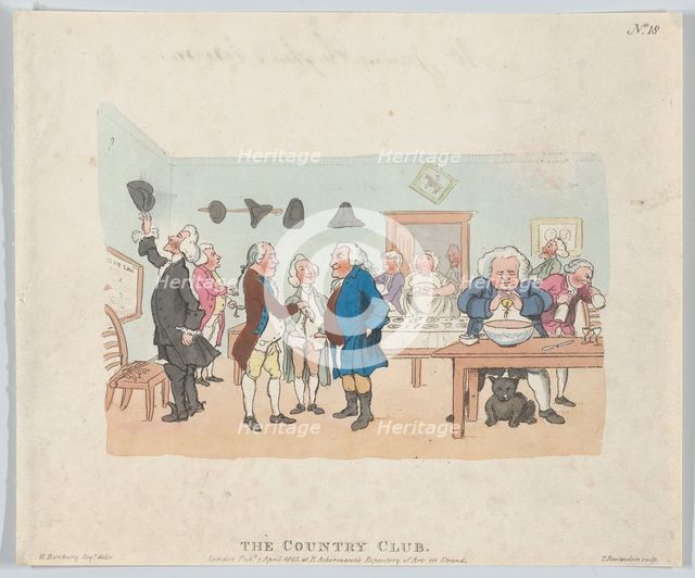 The Country Club, April 7, 1803., April 7, 1803. Creator: Thomas Rowlandson.
