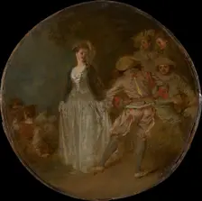 The Country Dance. Creators: Jean-Antoine Watteau, Unknown