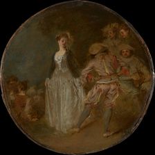 The Country Dance. Creators: Jean-Antoine Watteau, Unknown