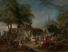 The Country Dance, about 1760-1762. Creator: Gabriel de Saint-Aubin