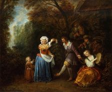 The Country Dance, about 1706-1710. Creator: Jean-Antoine Watteau