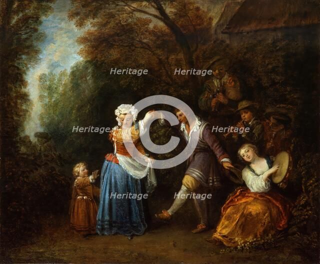 The Country Dance, about 1706-1710. Creator: Jean-Antoine Watteau.