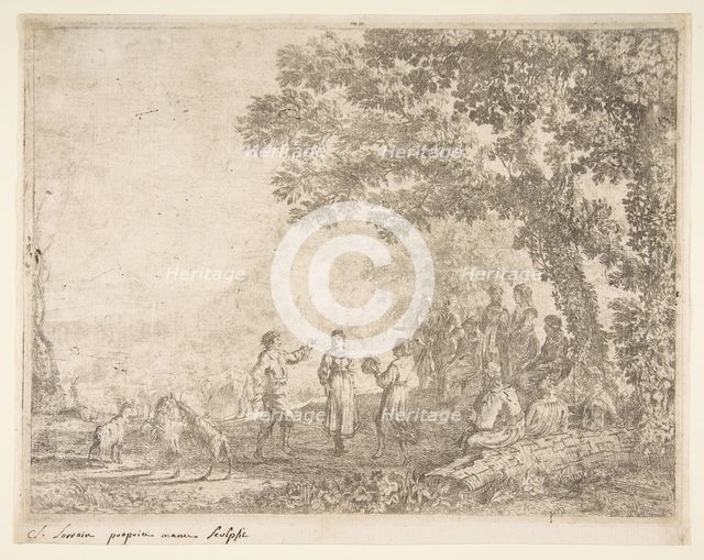 The Country Dance (Large Plate), ca. 1637. Creator: Claude Lorrain.