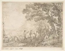 The Country Dance (Large Plate), ca. 1637. Creator: Claude Lorrain