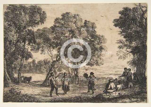 The Country Dance (Small Plate), ca. 1637. Creator: Claude Lorrain.