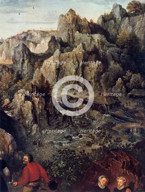 'The Country Feast', detail, 1576.  Artist: Lucas van Valckenborch