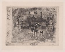 The Country Neighbors (Les Voisins de Campagne), 1860-98. Creator: Felix Hilaire Buhot