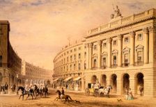 The County Fire Office, London, first half of the 19th century. Creator: Thomas Hosmer Shepherd