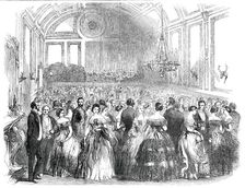 The County Hunt Ball, in the New Hall, at Reading, 1850. Creator: Unknown