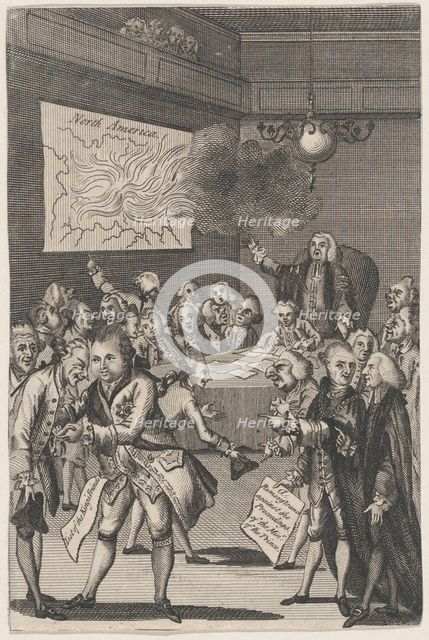 The Council of Rulers & the Elders Against the Tribe of ye Americanites, Januar..., January 1, 1775. Creator: Anon.