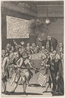 The Council of Rulers & the Elders Against the Tribe of ye Americanites, Januar..., January 1, 1775. Creator: Anon