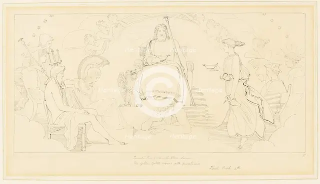 The Council of the Gods, n.d. Creator: John Flaxman.