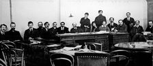 The Council of the People's Commissars, Russia, c1917-c1918. Artist: Anon