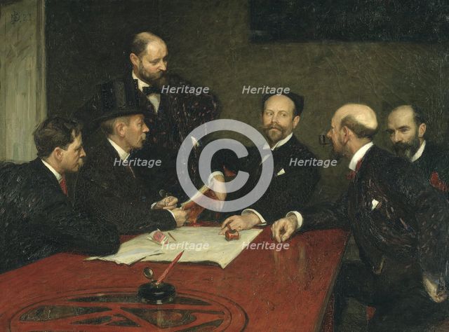The Council of the Society of Artists, 1903. Creator: Sven Richard Bergh.