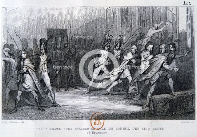 'The coup d'état of the 18th Brumaire (9th November), 1799', 19th century. Artist: Unknown