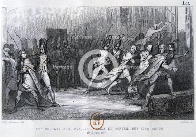 'The coup d'état of the 18th Brumaire (9th November), 1799', 19th century. Artist: Unknown