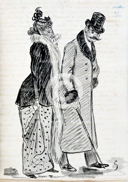 'The Couple', c1870-1893. Artist: Guy de Maupassant