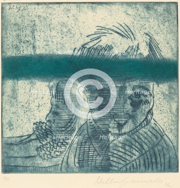 The Couple (Das Paar), 1922. Creator: Walter Gramatté.