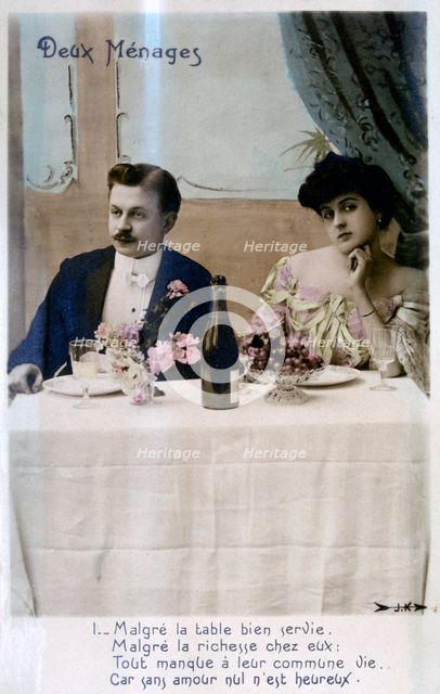 The Couple, French Postcard, c1900. Artist: Unknown