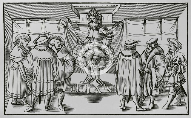 The Court of a Baron, 1552, (1878).  Creator: Unknown.