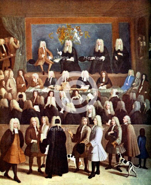 The Court of Chancery in the Reign of George I, 18th century (c1905). Artist: Unknown