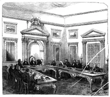 The Court of Directors, East India House, 1844. Creator: Unknown