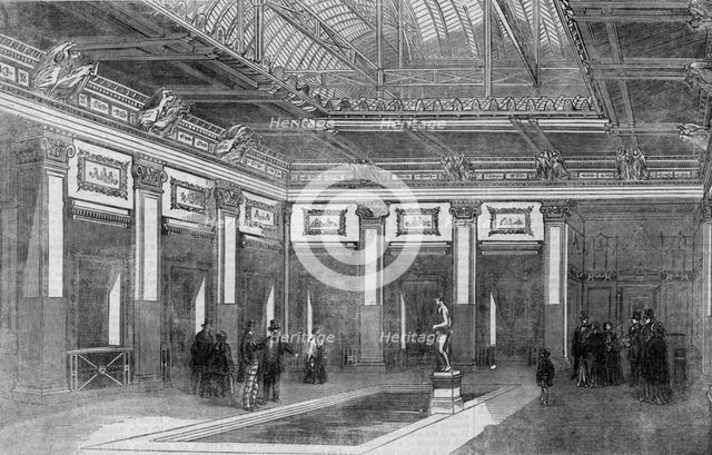 'The Court of Pompeii, Crystal Palace, Sydenham', 1854. Creator: Unknown.