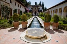 The Court of the Water Channel, the Palacio de Generalife, Alhambra, Granada, Spain, 2007. Creator: Samuel Magal