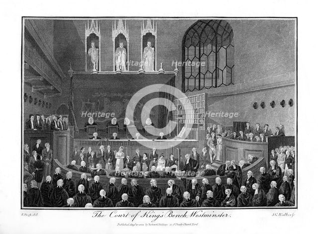 'The Court of the King's Bench, Westminster', London, 1804. Artist: Unknown