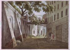 The Court of the Pavel Gagarin's House. Artist: Martynov, Andrei Yefimovich (1768-1826)