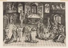 The court ball, 1500. Creator: Monogrammist MZ, (Matthäus Zasinger?) (active around 1500)