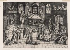 The court ball, 1500. Creator: Monogrammist MZ, (Matthäus Zasinger?) (active around 1500)