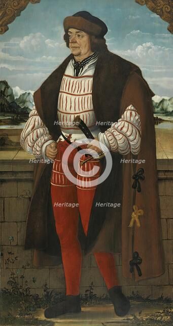 The Court Jester known as "Knight Christoph", 1515. Creator: Hans Wertinger.