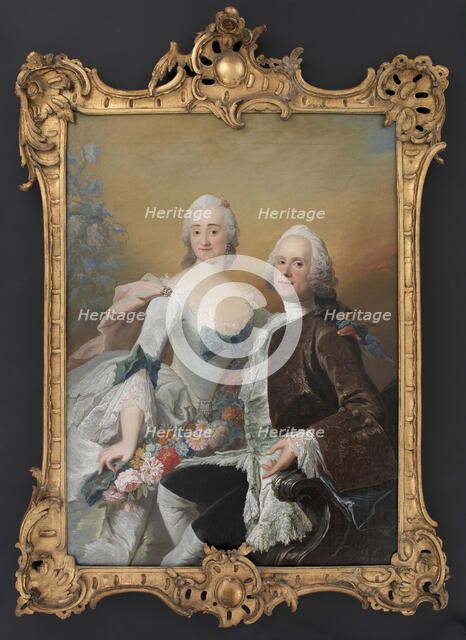 The Court Jeweller Christopher Fabritius and his Wife Gundel, née Berntz, 1752. Creator: Peder Als.