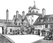 The Court Yard, Standen, East Grinstead 1900