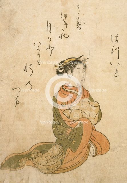 The Courtesan Hatsuito, 18th century. Creator: Suzuki Harunobu.