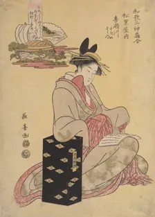 The Courtesan Kisegawa of Matsubaya, 1796. Creator: Eishosai Choki