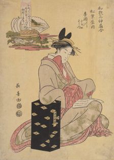 The Courtesan Kisegawa of Matsubaya, 1796. Creator: Eishosai Choki