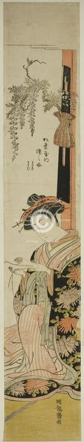 The Courtesan Somenosuke of the Matsubaya, c. 1776/81. Creator: Isoda Koryusai.