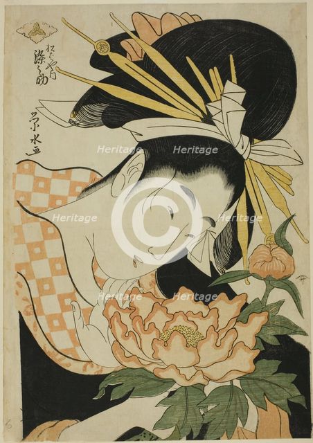 The Courtesan Somenosuke of the Matsubaya, c. 1797. Creator: Ichirakutei Eisui.