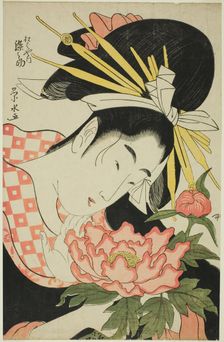 The Courtesan Somenosuke of the Matsubaya, c. 1797. Creator: Ichirakutei Eisui